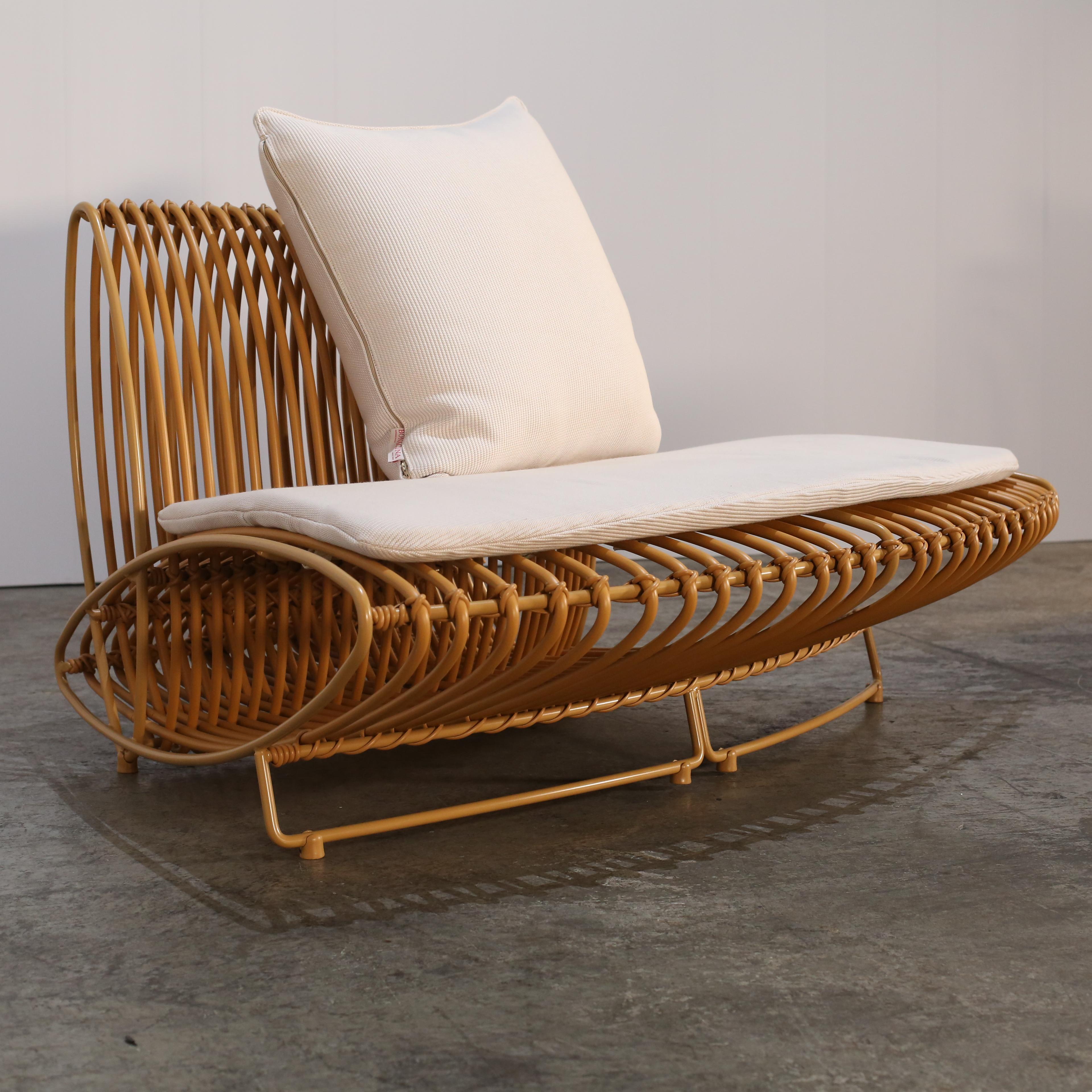Italiano Bonacina 1889 Ellipses, Modulo di sedie per esterni di Giuseppe Viganò, Set di due
