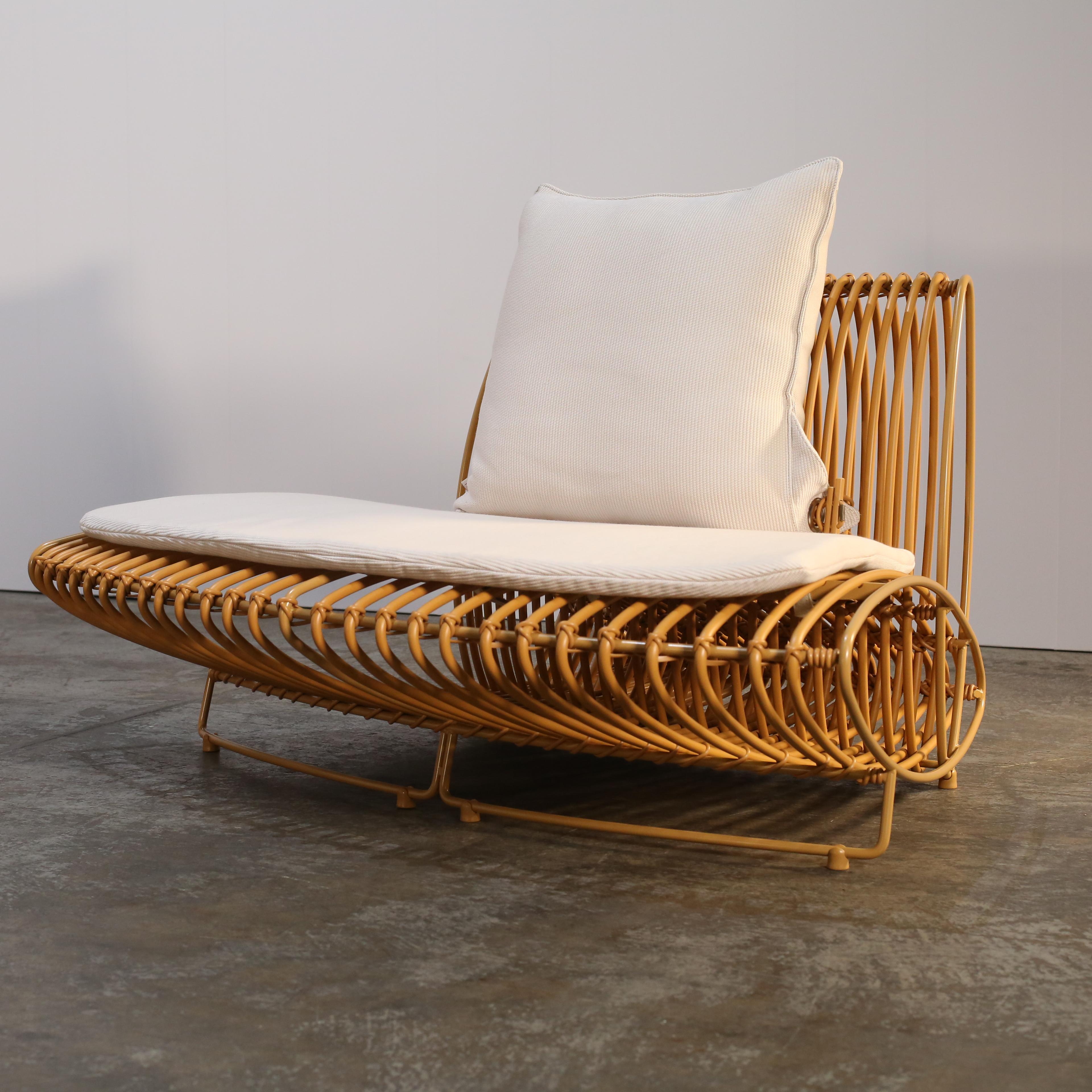 Bonacina 1889 Ellipses, Modulo di sedie per esterni di Giuseppe Viganò, Set di due In condizioni buone a Basildon, London
