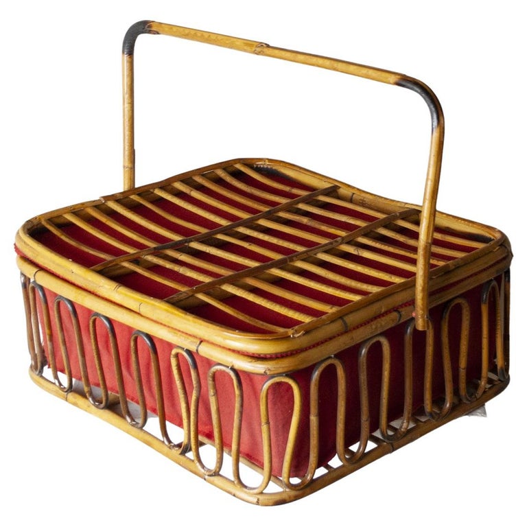 Bonacina in the Style Picnic Cutlery Holder from the 1960s For Sale at