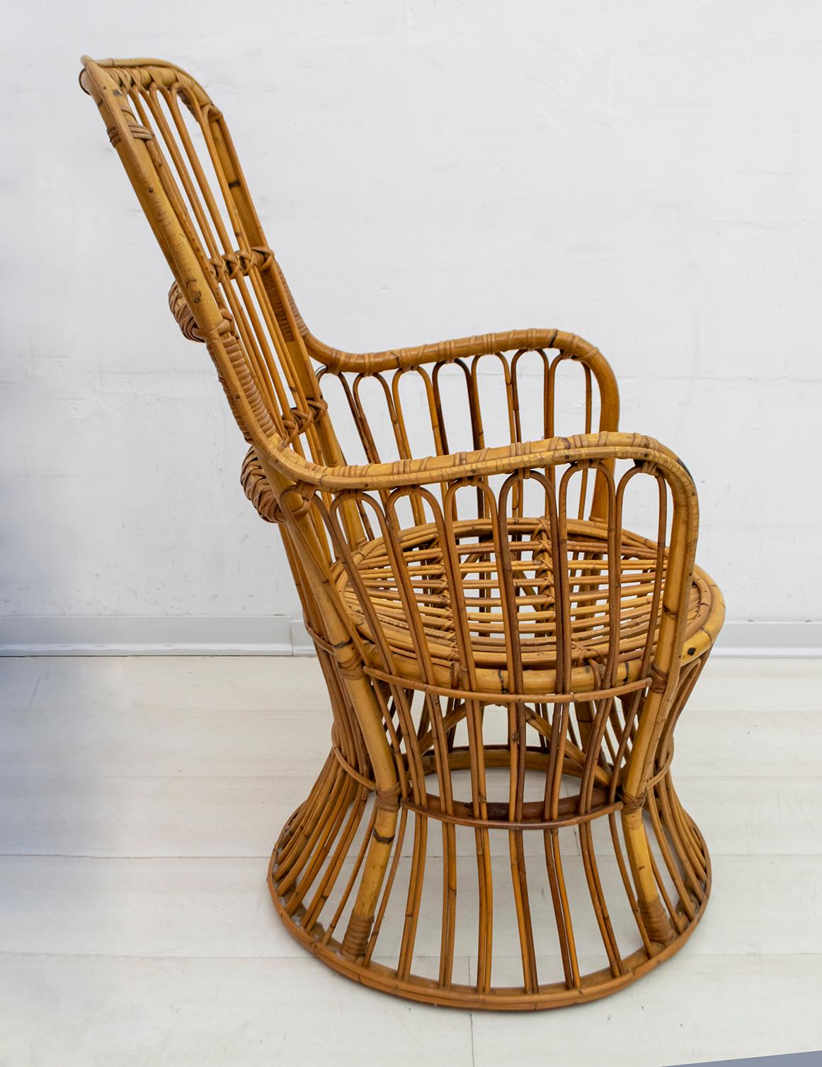 italian rattan chair