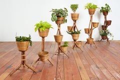 Bonacina Style Bamboo Plant Stands