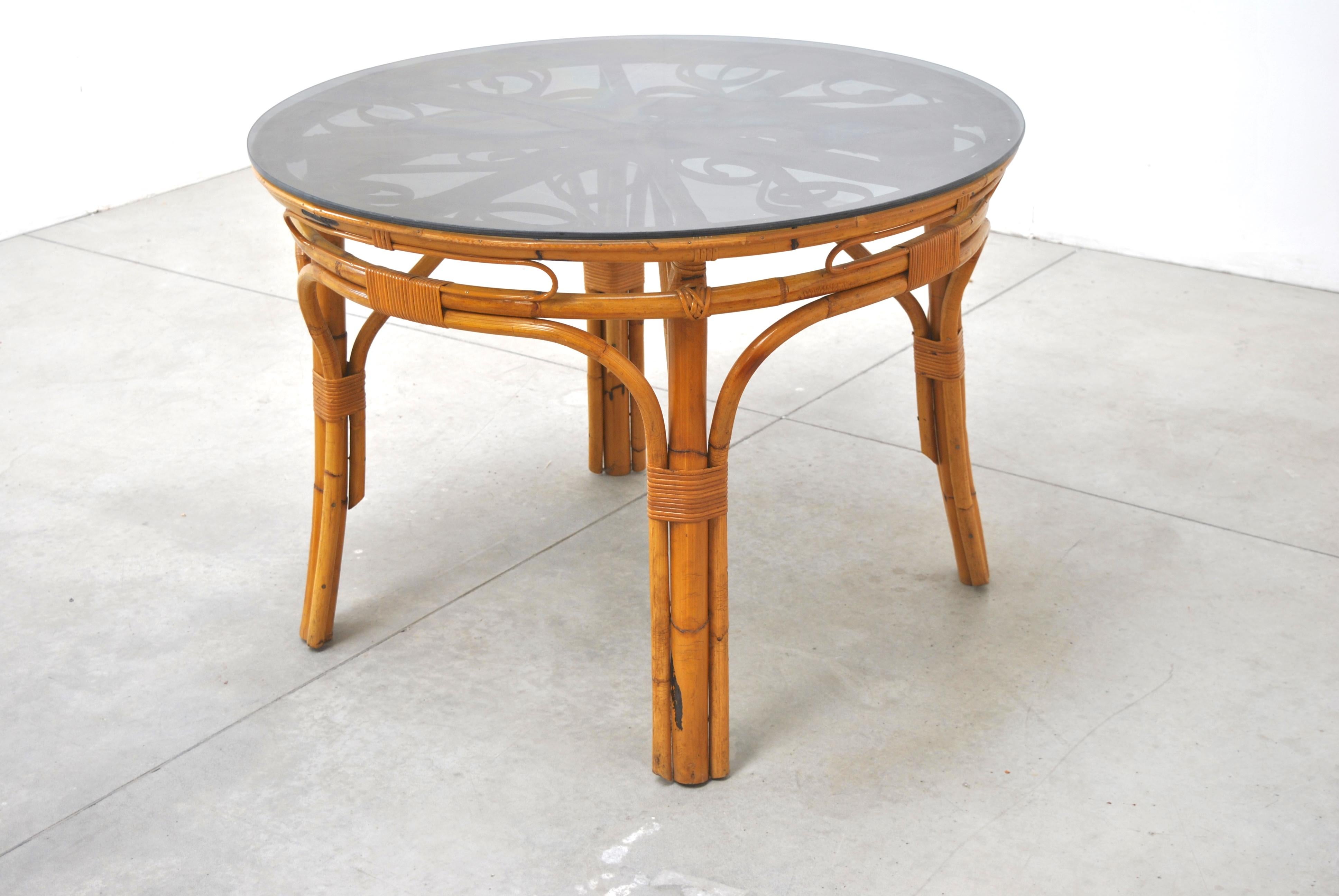Mesa de comedor italiana de mediados de siglo, años 60 Italiano en venta