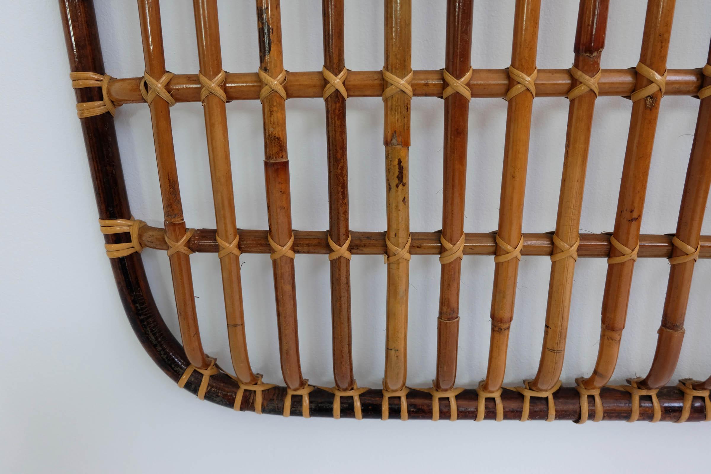 Mid-20th Century Bonacina, Stylish Bamboo Wall Coat Rack