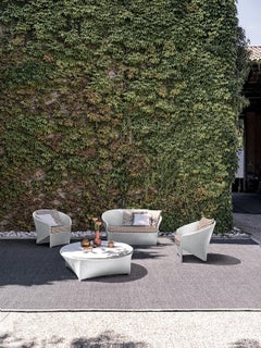 Bonacina 1889 Marine Outdoor Armchair, with Cushion, Tito Agnoli, 2007