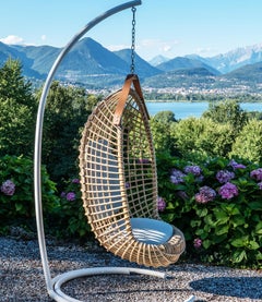 Bonacina 1889 Stand for Eureka Rattan Indoor Hanging Chair, Giovanni Travasa