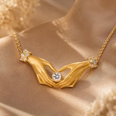 Bonadea Maxi Diamond Pendant in 18 Karat Gold