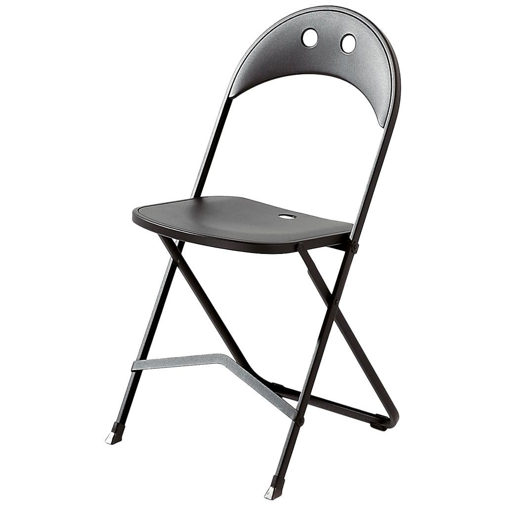 Bonaldo Birba Chair in Black Painted Steel For Sale