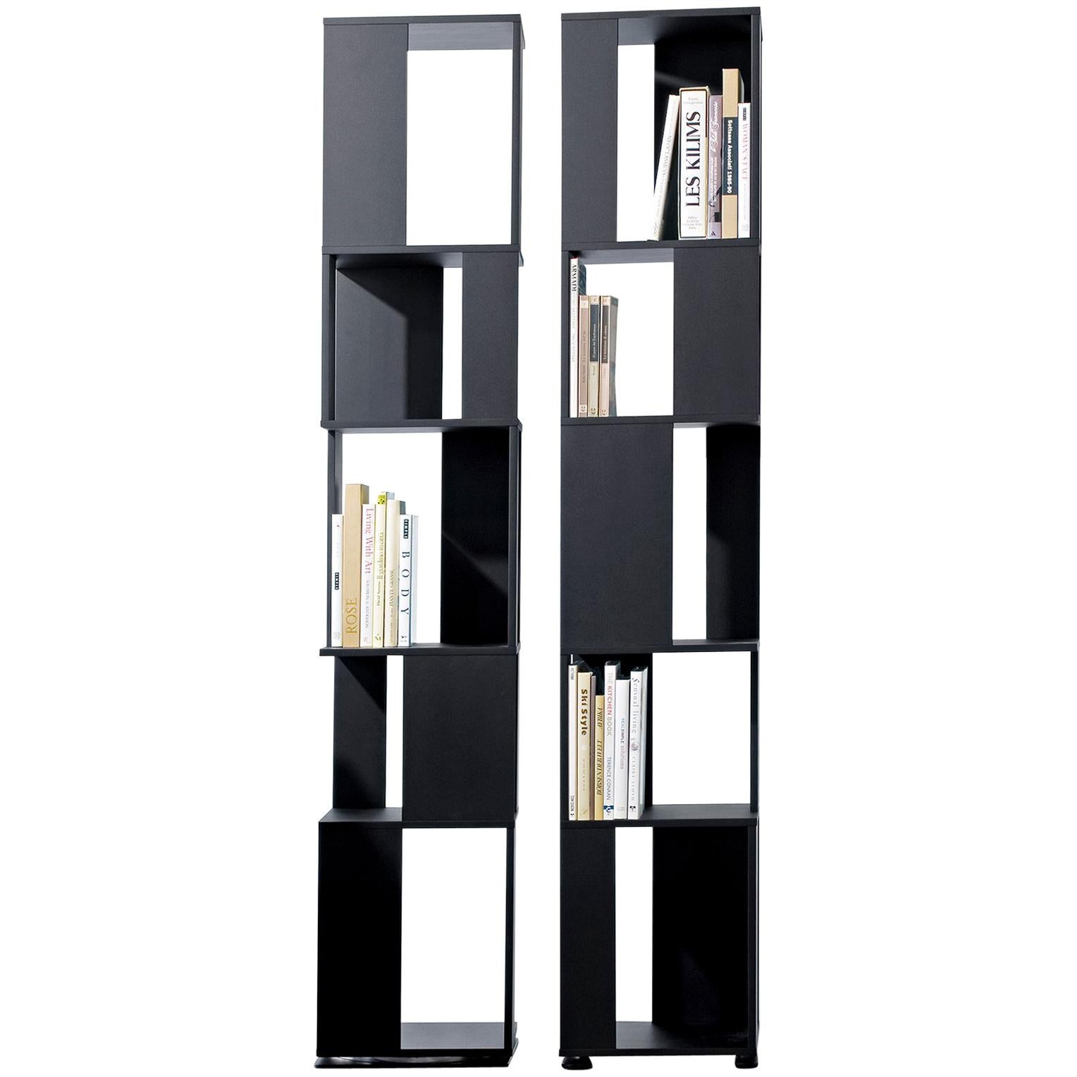 Bonaldo Cubic Bookcase in Lacquered White by Gino Carollo For Sale