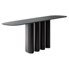 Bonaldo Geometric Black Marble Console Table