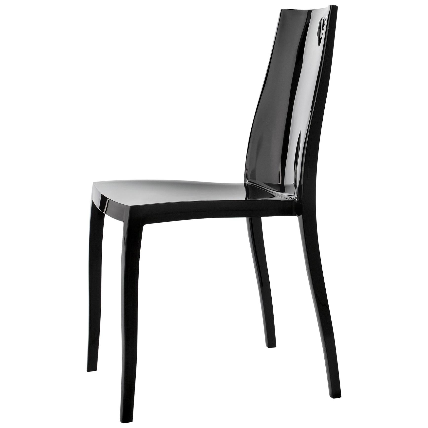 Bonaldo Pangea Chair in Black Plastic by Dondoli and Pocci For Sale