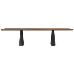 Bonaldo Still Table in Solid Walnut Wood by Bartoli Design