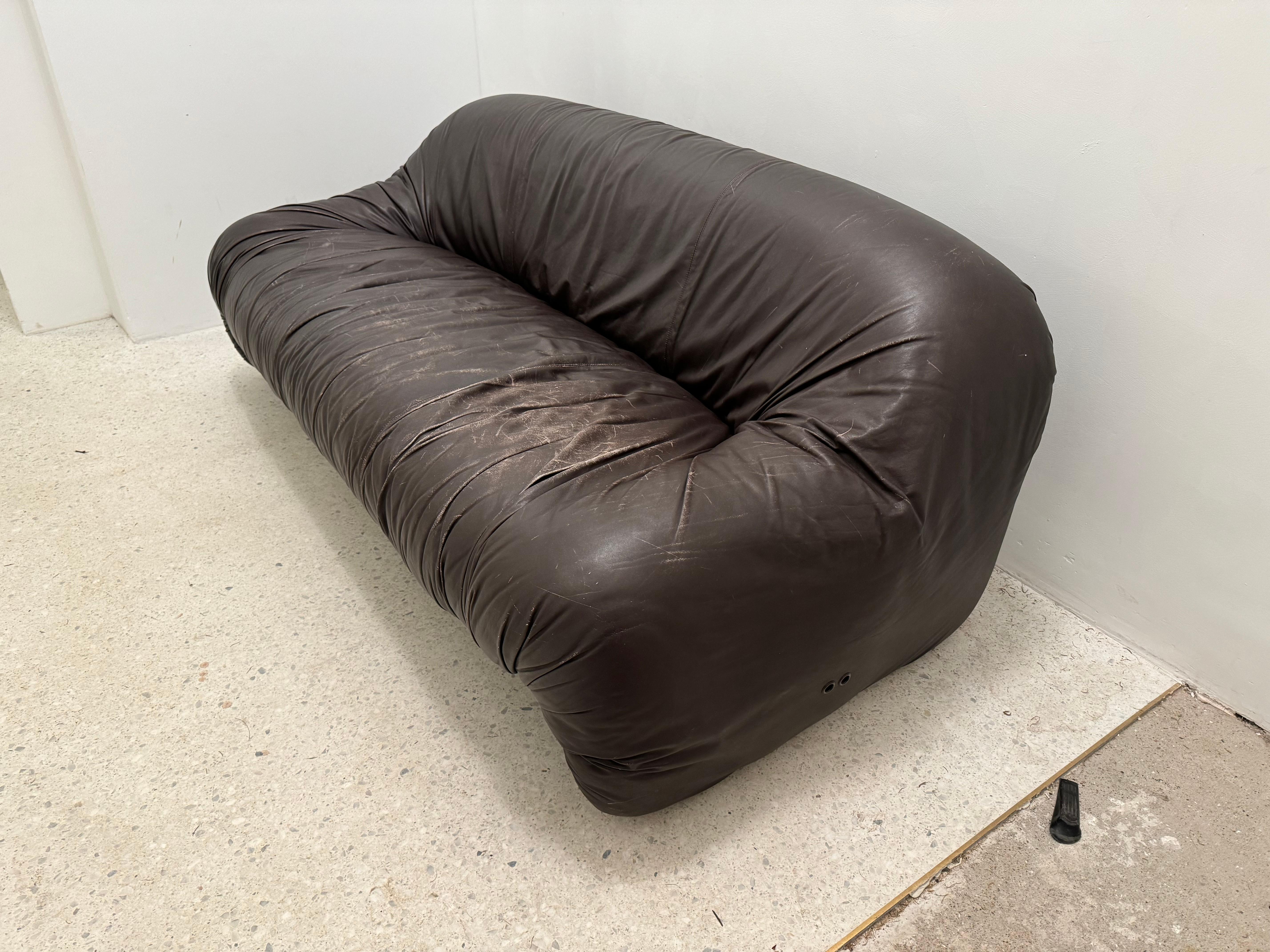 Bonanza 2-Sitz-Sofa von Afra & Tobia Scarpa, für C&B, Italien, 1970er Jahre (Moderne der Mitte des Jahrhunderts) im Angebot