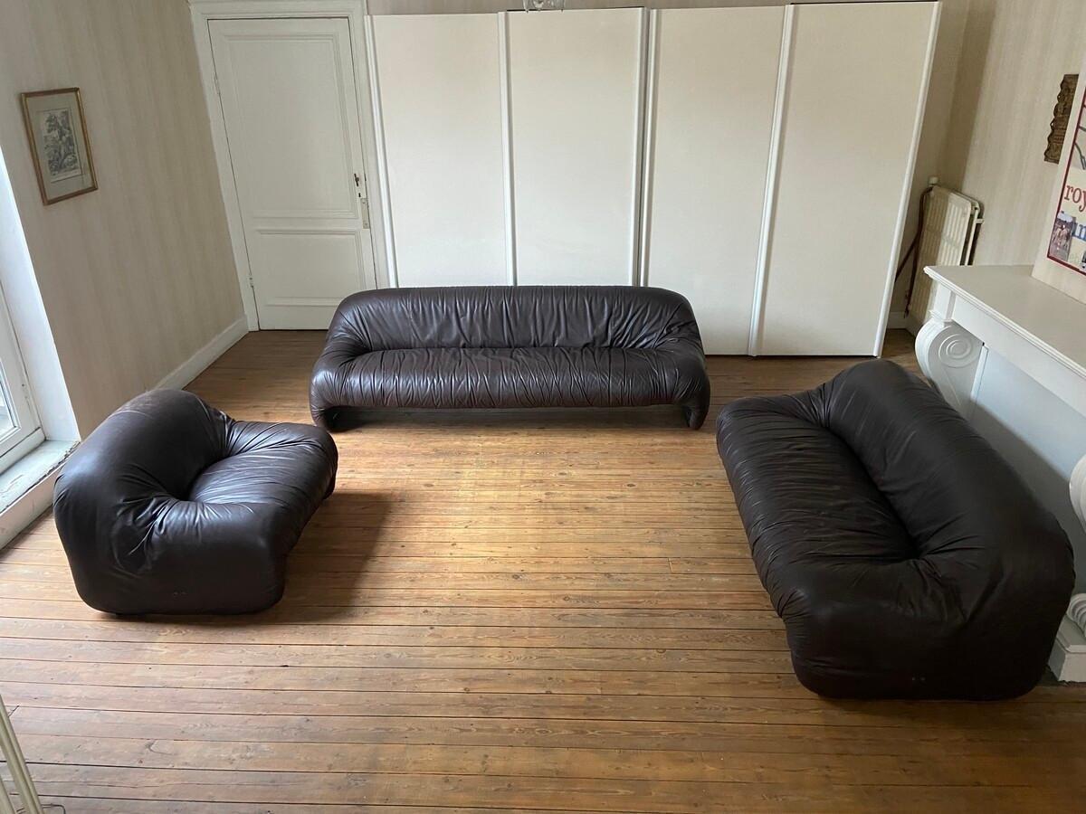 Bonanza 3 seat sofa by Afra & Tobia Scarpa, for C&B, Italy, 1970's 5