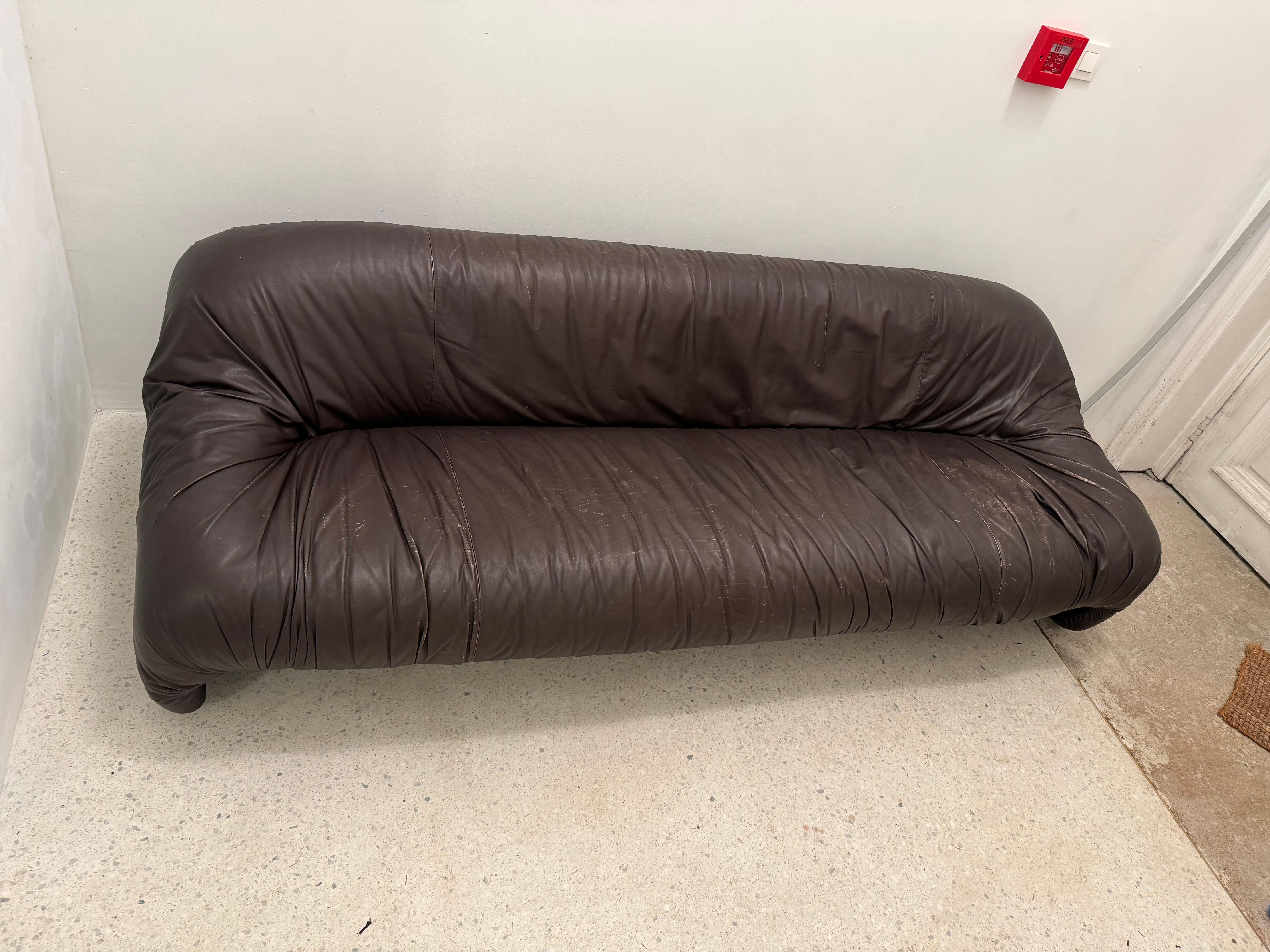 Mid-Century Modern Bonanza 3 seat sofa by Afra & Tobia Scarpa, for C&B, Italy, 1970's