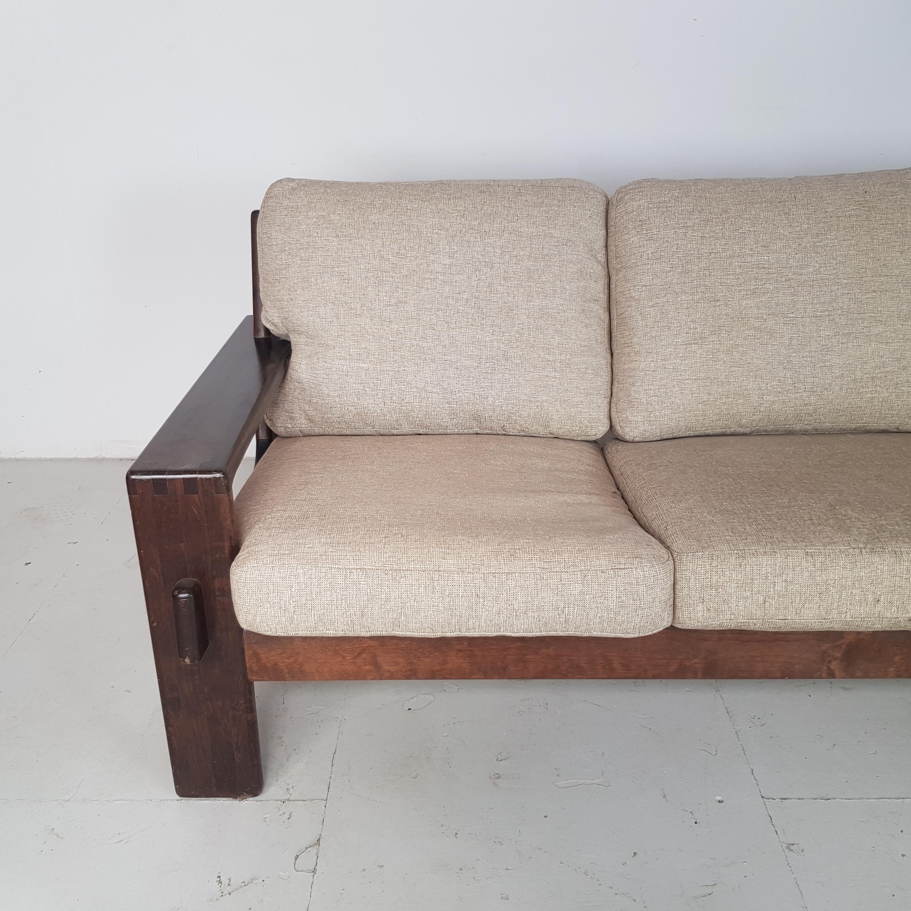 Upholstery Bonanza 3-Seat Sofa by Esko Pajamies for Asko, 1960s For Sale