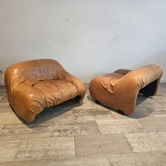 Bonanza two, one seat sofa's by Afra & Tobia Scarpa, for C&B, Italy, 1970's