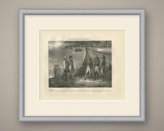 Bonaparte at Lonato, the Eight Minute Ultimatum, Antique Madou Lithograph, 1827