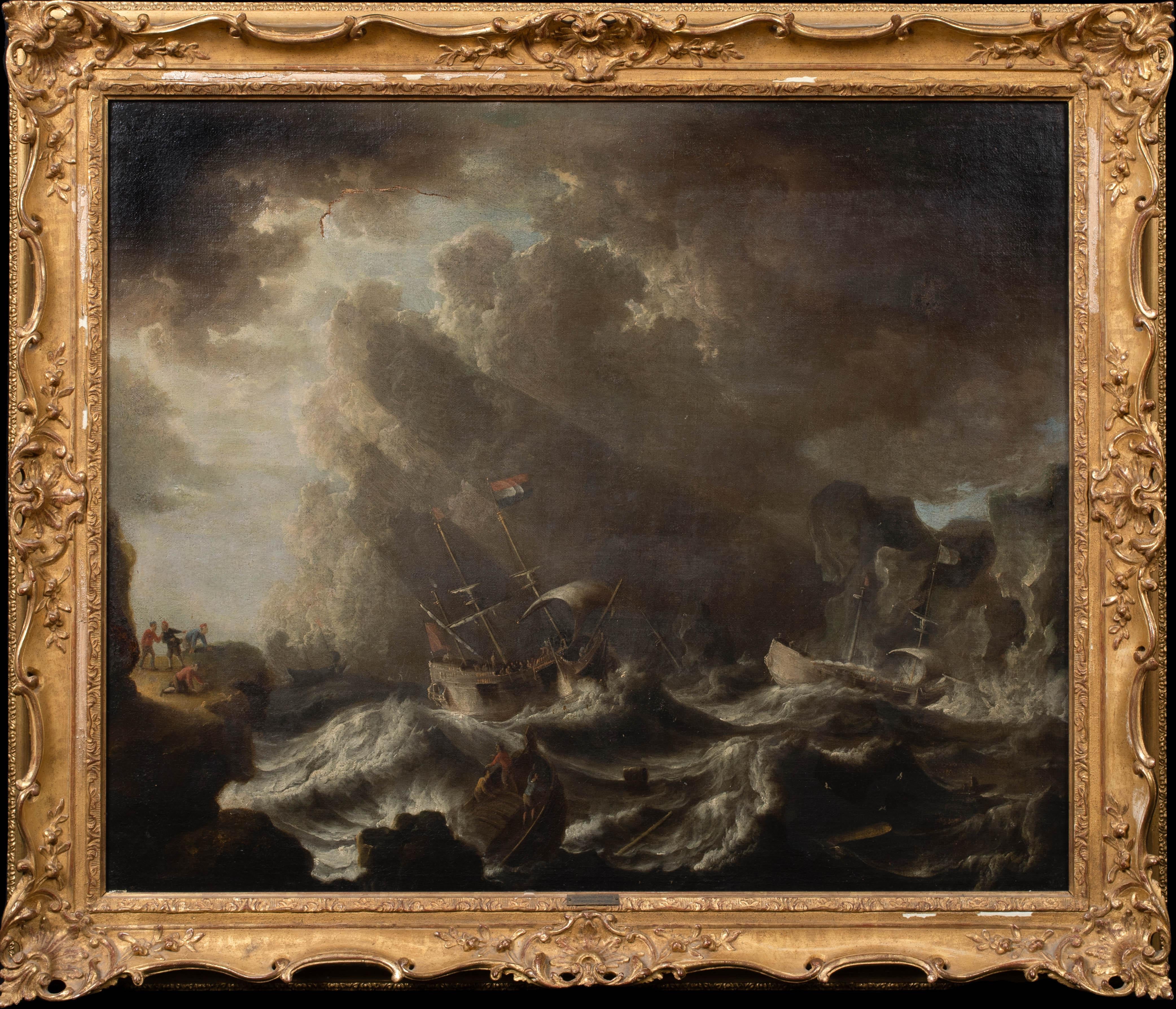 The Storm, 17th Century  by Bonaventura Peeters (1614-1652)  - Painting by Bonaventura Peeters the Elder