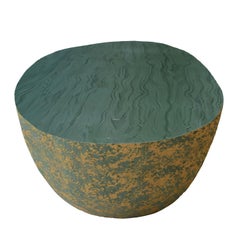 BonBon Irregular Golden & Green Coffee Table #1