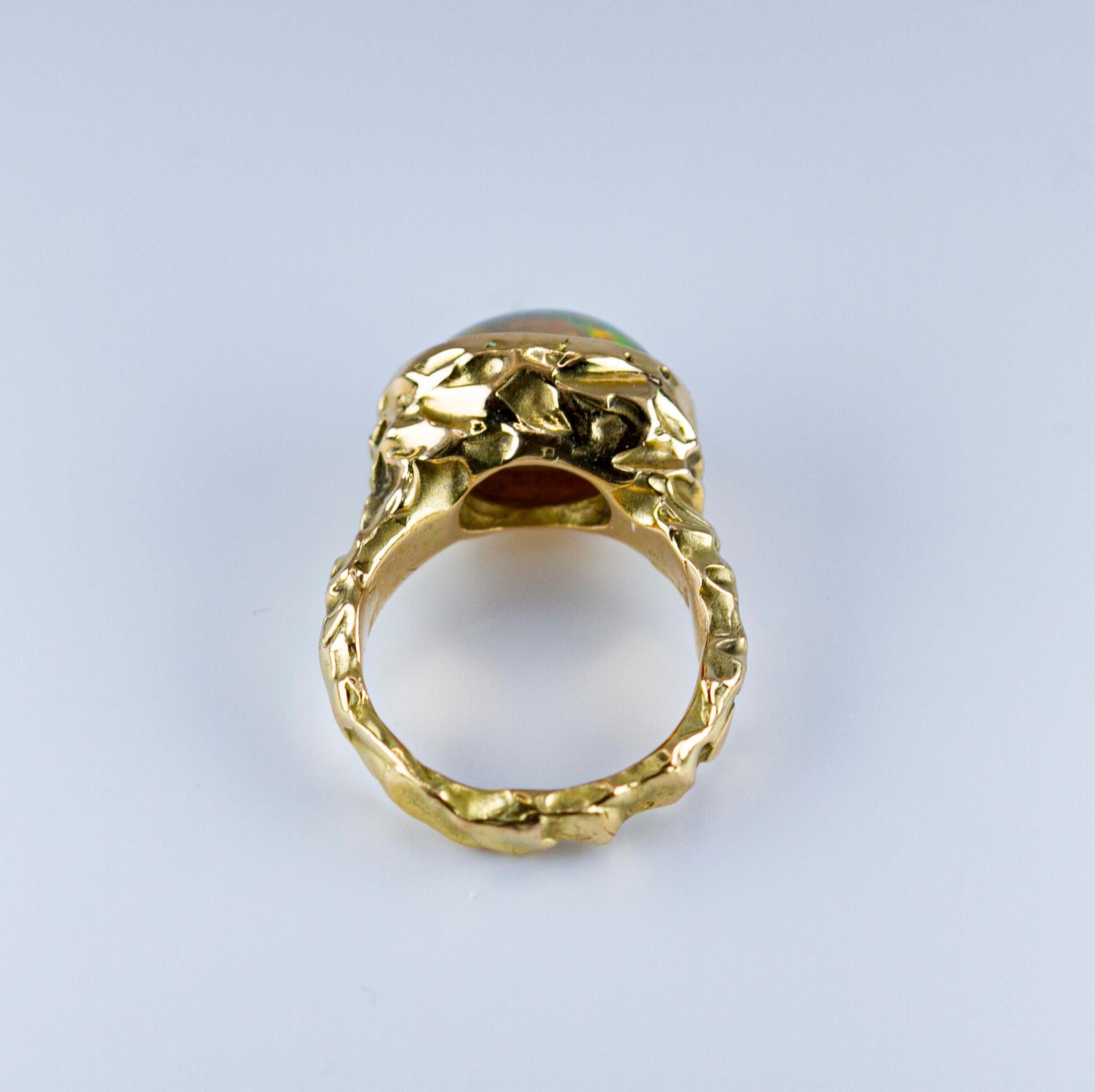 Ring „Bonbon Opale“ von Binliang Alexander Peng – Opal und 18 Karat Gold im Angebot 2