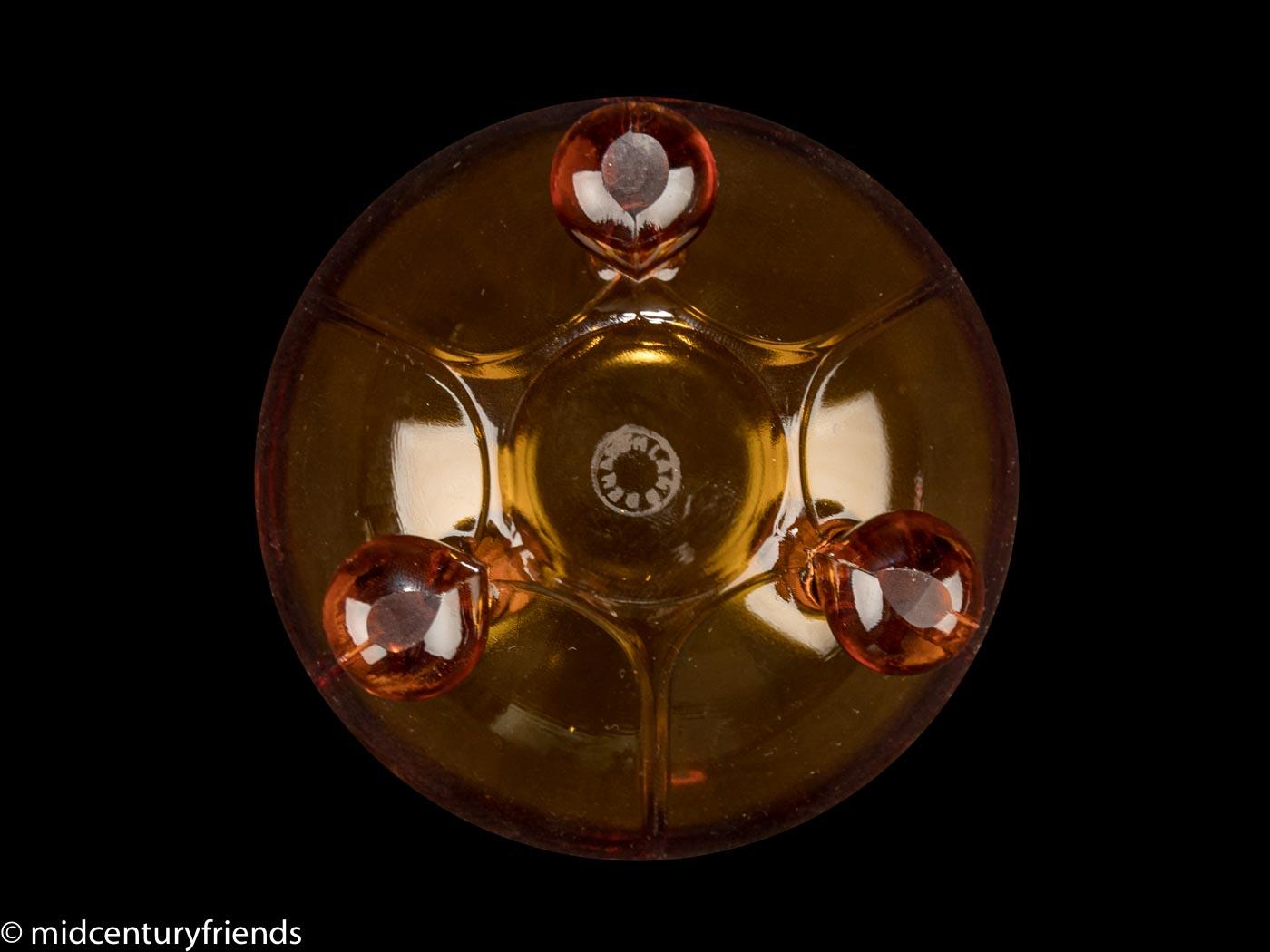 Mid-20th Century Bonbonniére from 1930s in Brown Glass For Sale