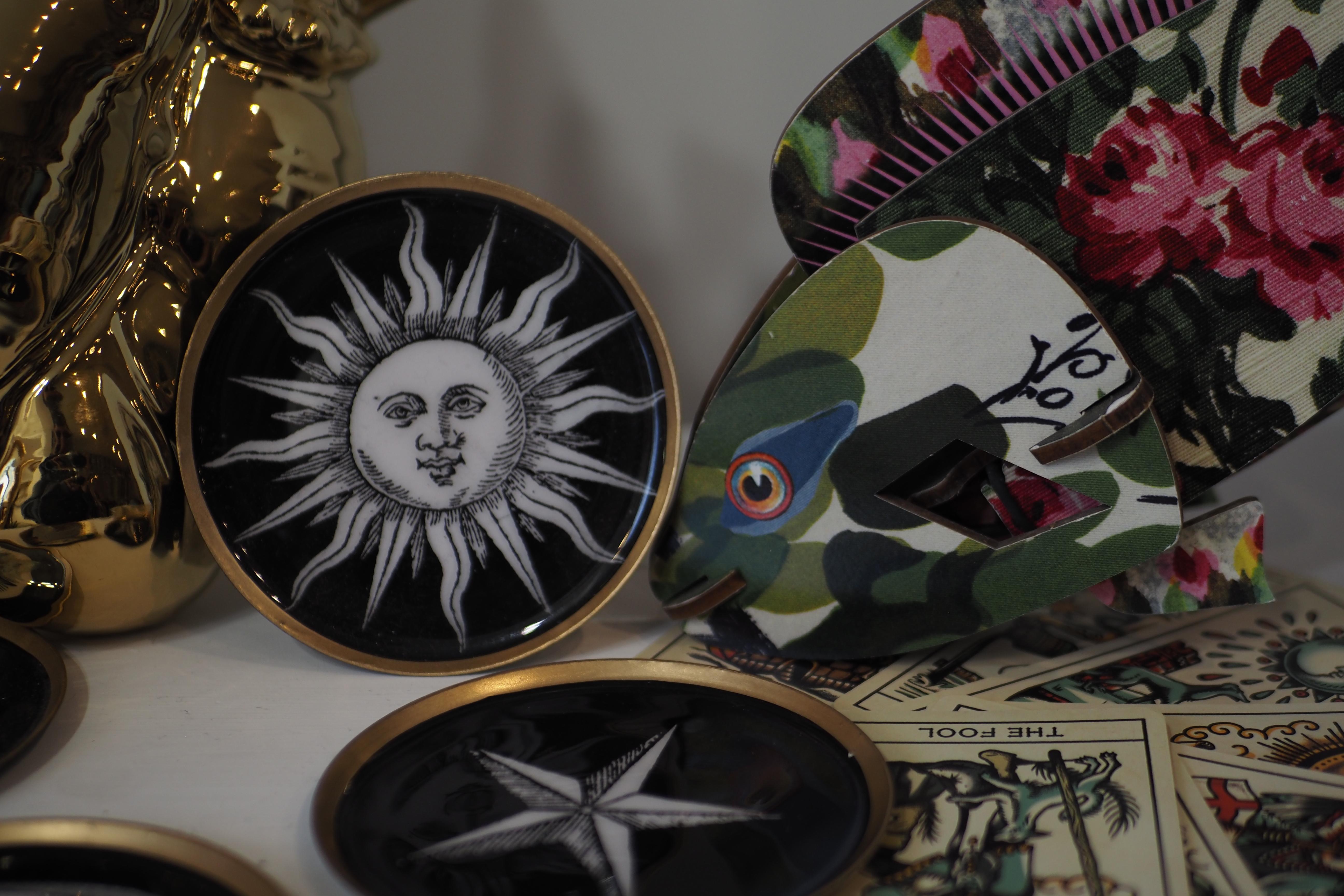 -Set di 4 vassoi piccoli di Boncoeurs Vintage In condizioni ottime a Capri, IT