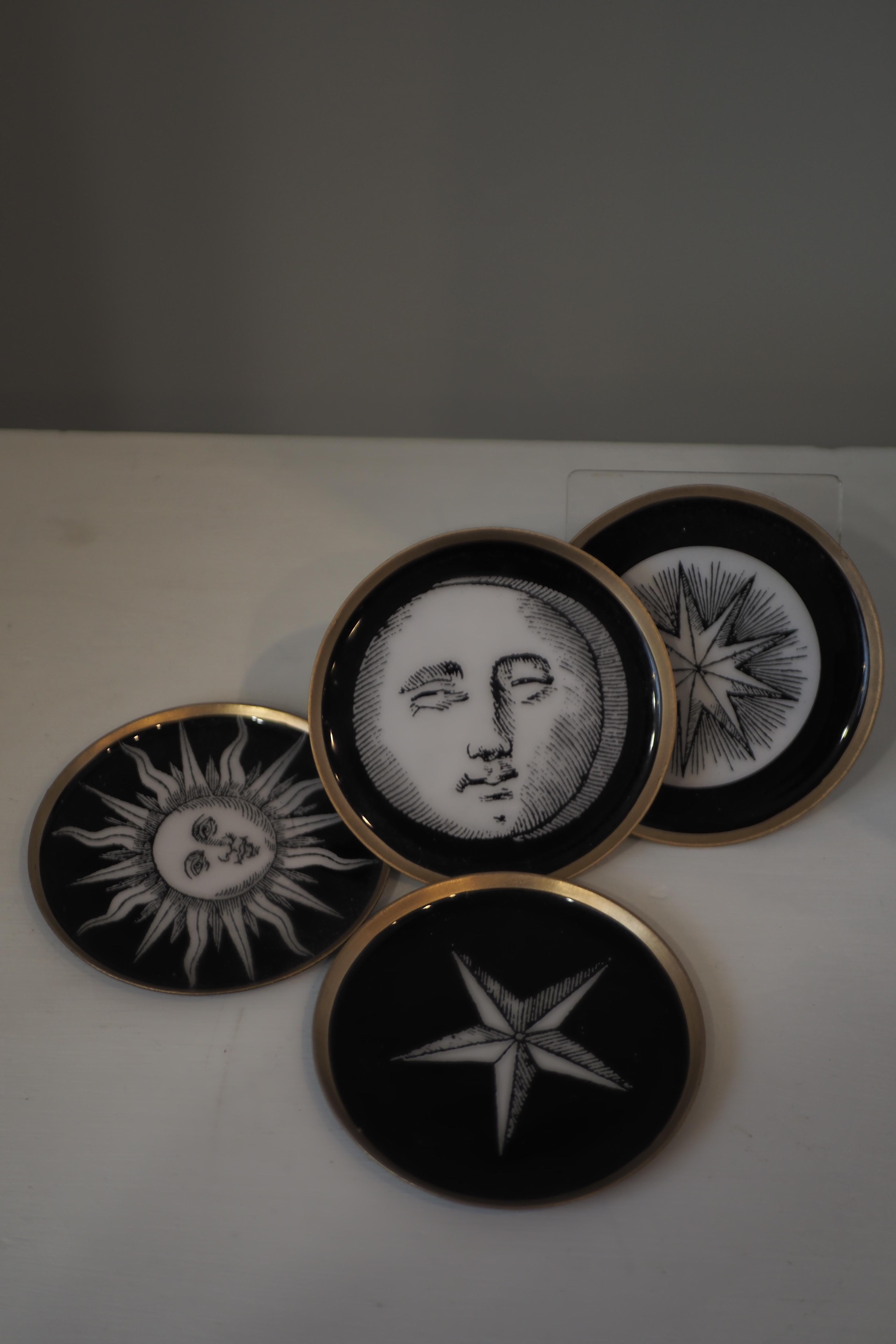 -Set di 4 vassoi piccoli di Boncoeurs Vintage 2