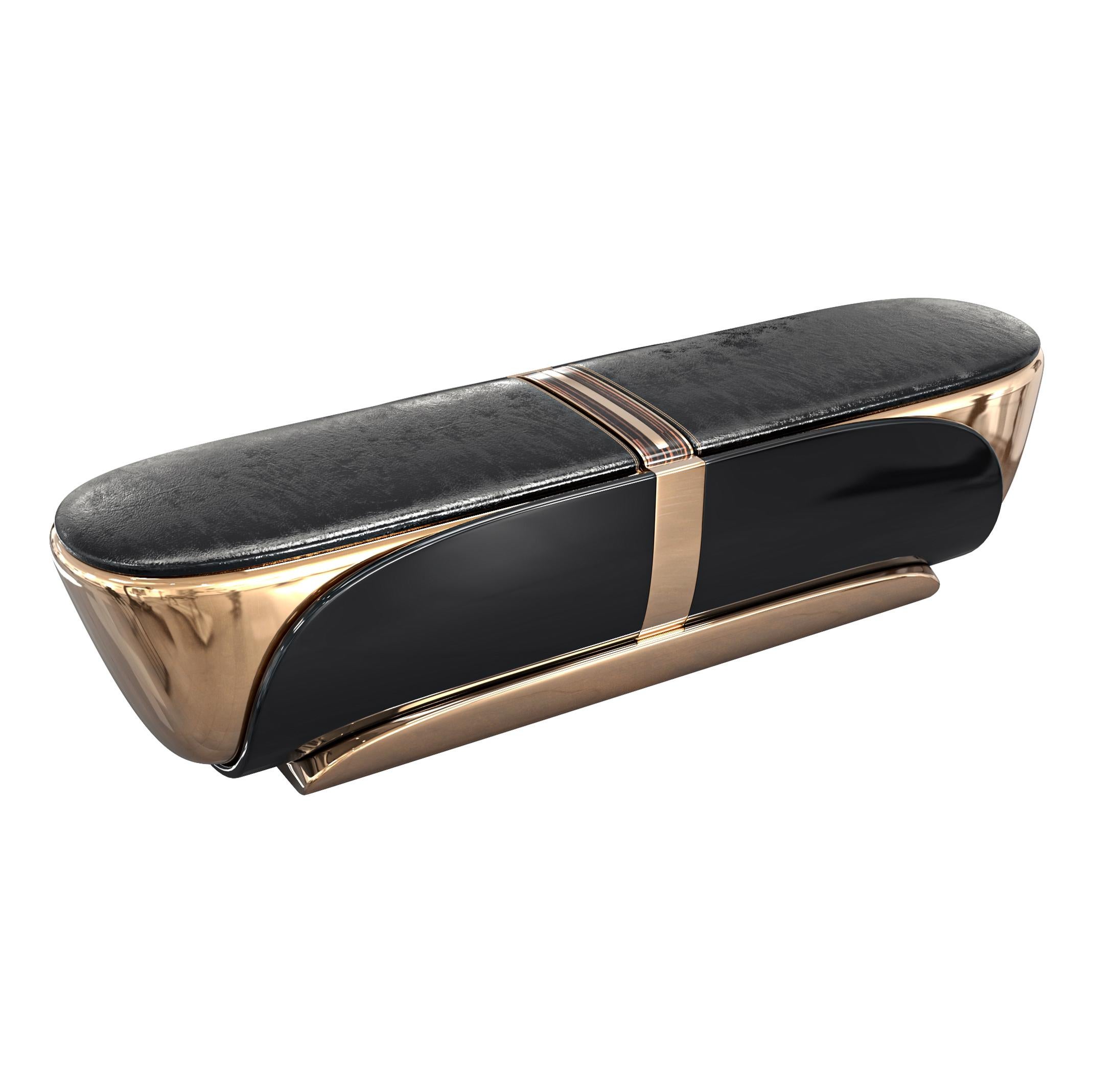 Banc Bond avec bronze et acier inoxydable, fait à la main, Istanbul en vente 1