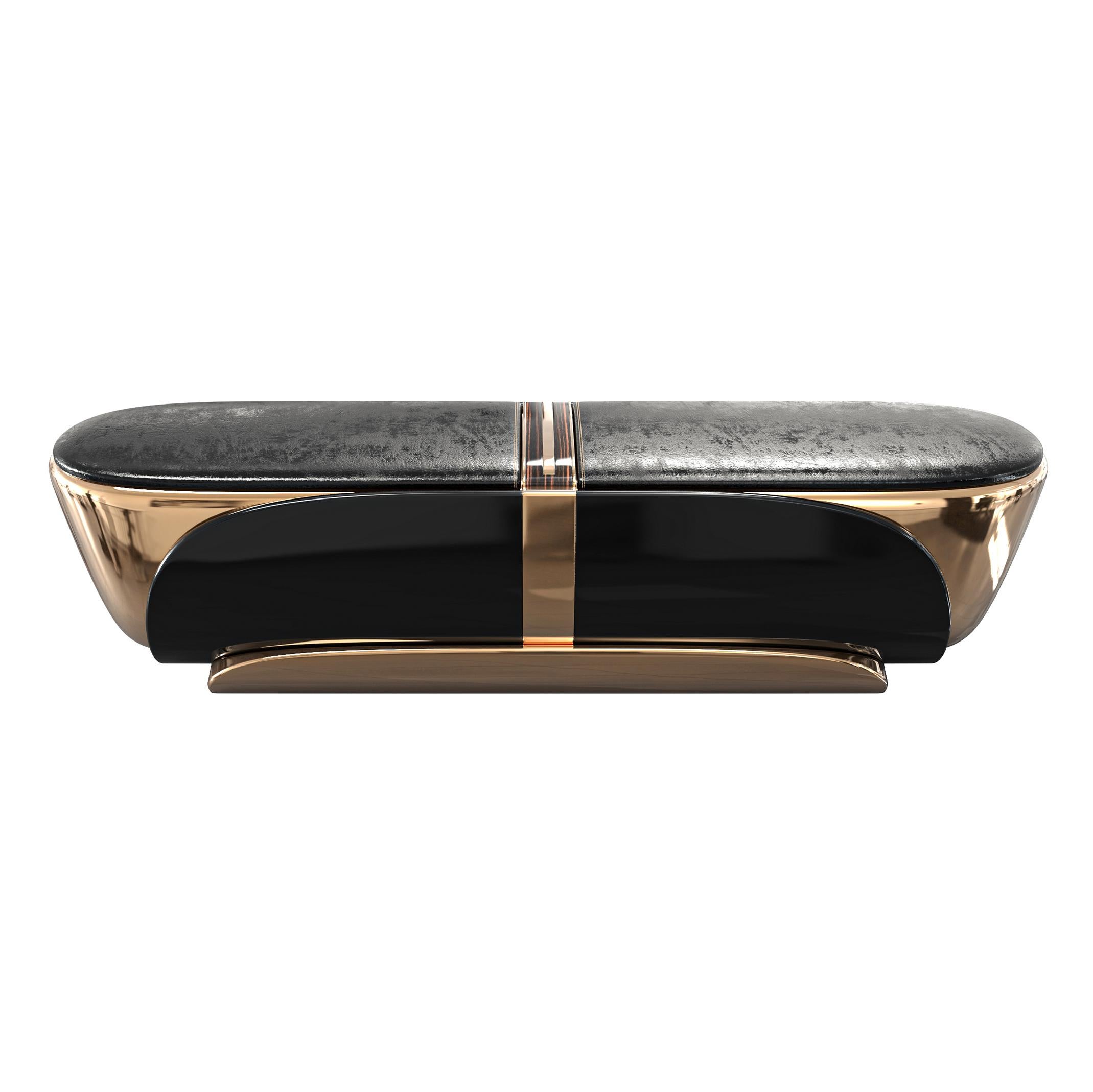 Banc Bond avec bronze et acier inoxydable, fait à la main, Istanbul en vente 2