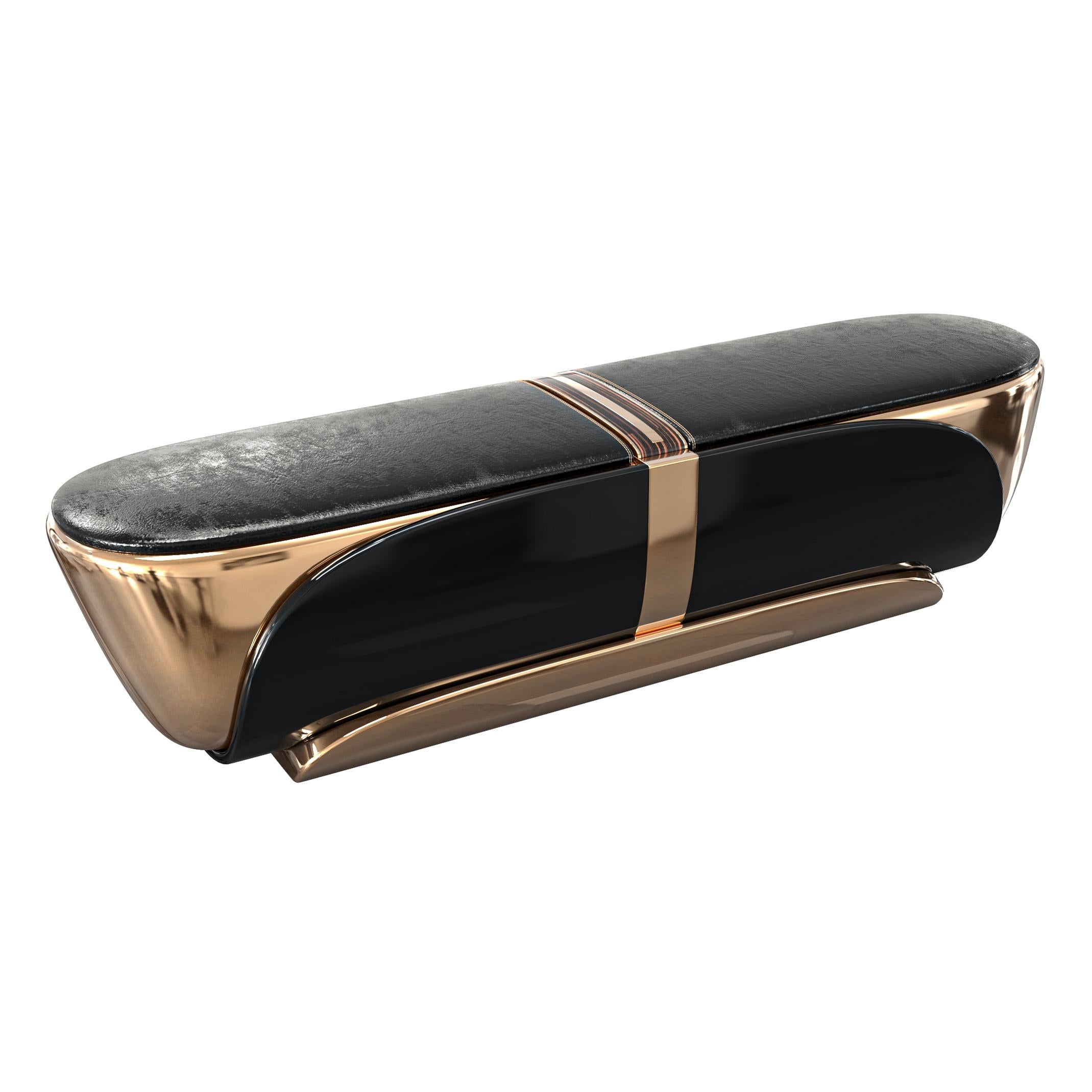 Banc Bond avec bronze et acier inoxydable, fait à la main, Istanbul en vente 3