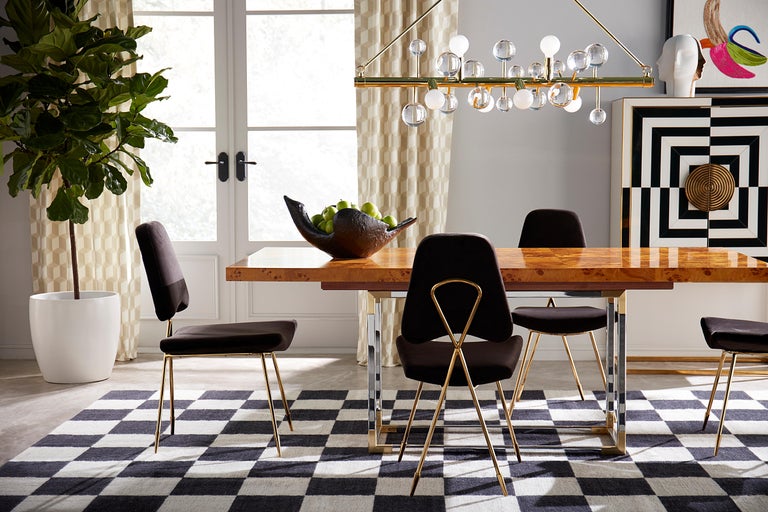 Bond Burled Wood Dining Table For Sale at 1stDibs jonathan adler