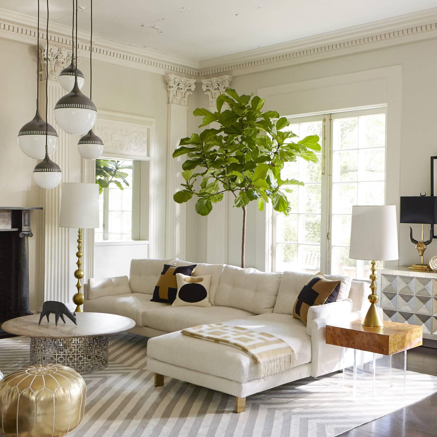 American Bond Burled Wood End Table