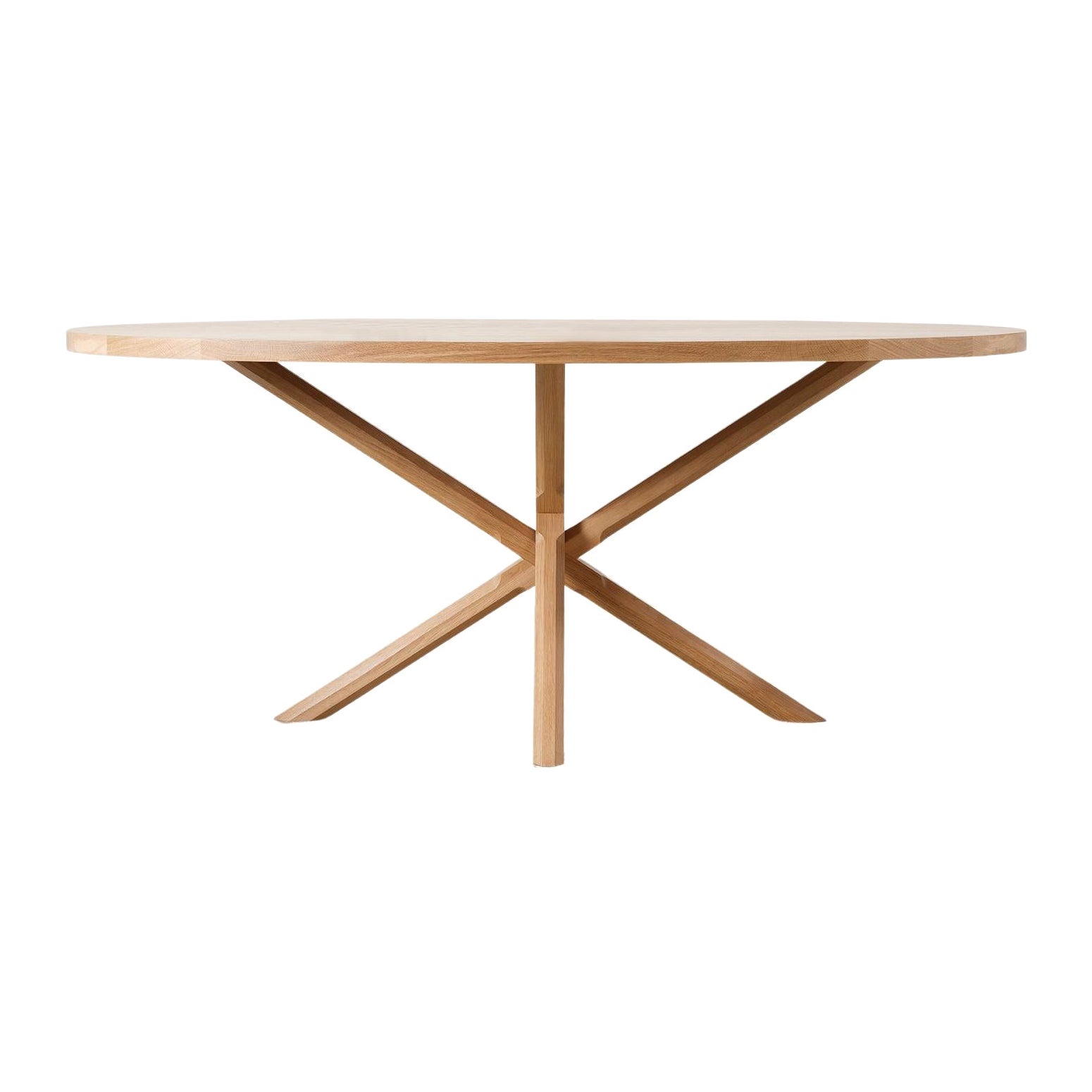 Contemporary Bond Cafe Table, Solid Oak Dining Table by Lynnea Jean For Sale