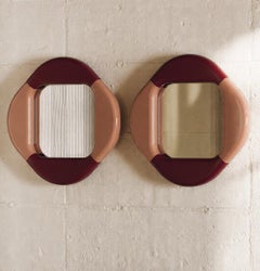 Bond Mirror by Hermhaus, Oak Frame, Mid-Century Modern Design
