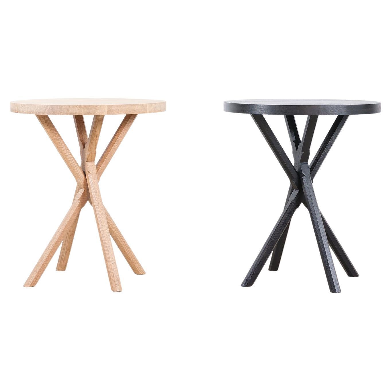 Modern Bond Side Table - Solid oak by Lynnea Jean For Sale