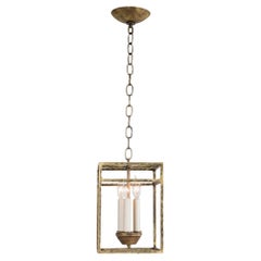 Bond Street Pendant, Small Burnished Brass