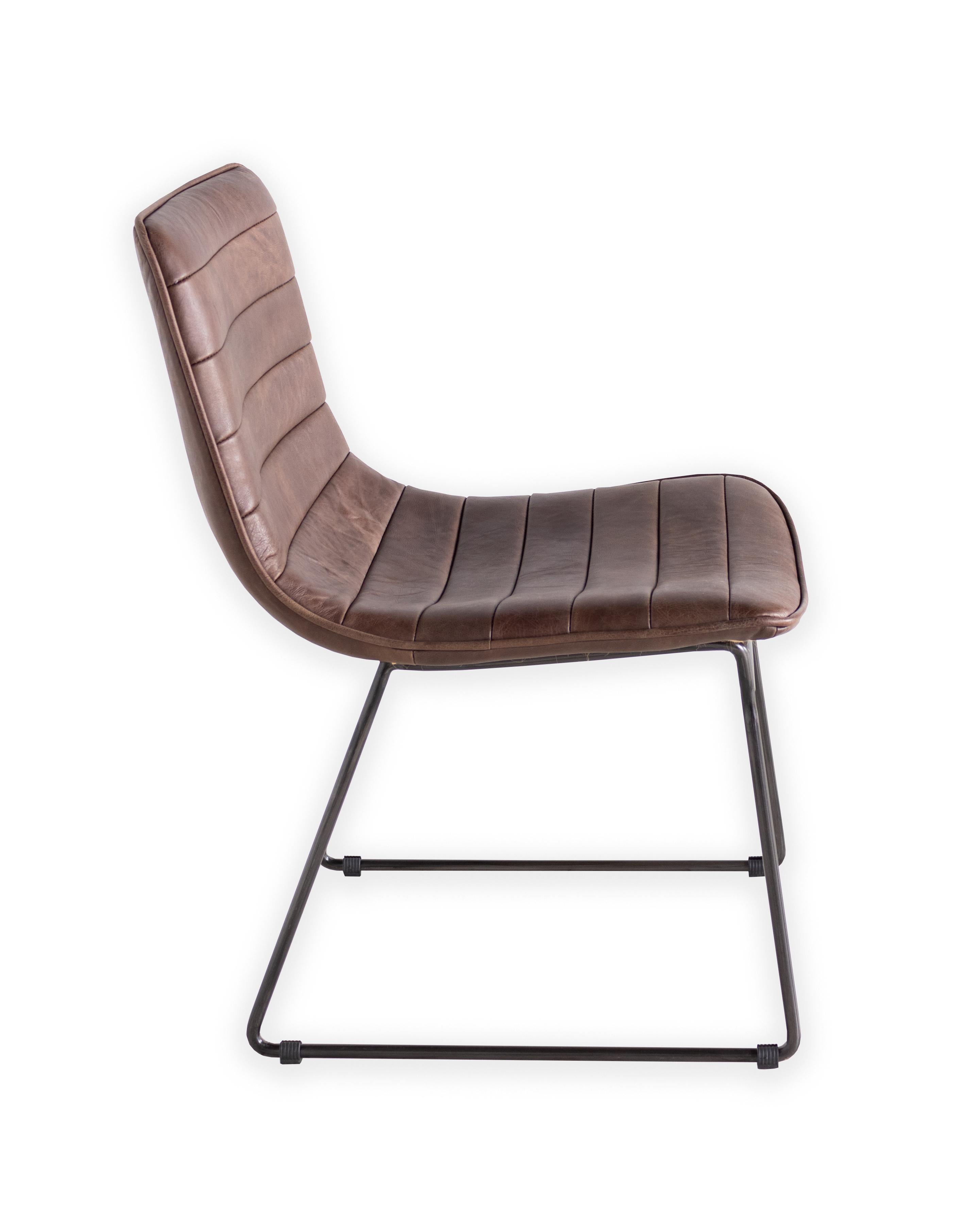 bonded leather dining chair