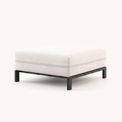 Bondi Pouf von Domkapa aus schwarzem Edelstahl, postmodernes Design