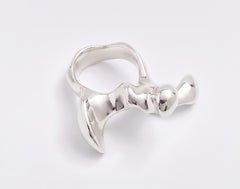 Bone 01 Ring in Sterling Silver 925 by KARNEEVAL