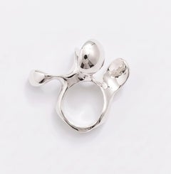 Bone 05 Ring in Sterling Silver 925 by KARNEEVAL