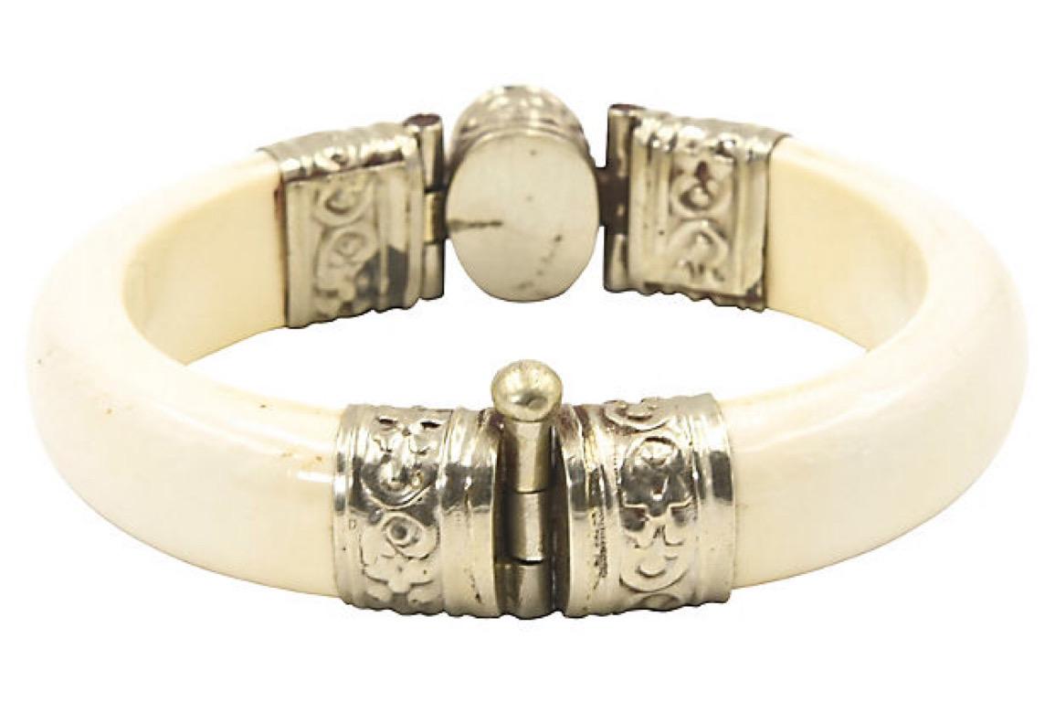 bone bangle bracelet