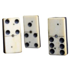 Bone and Ebony Carved Domino’s Game Set, circa 1880