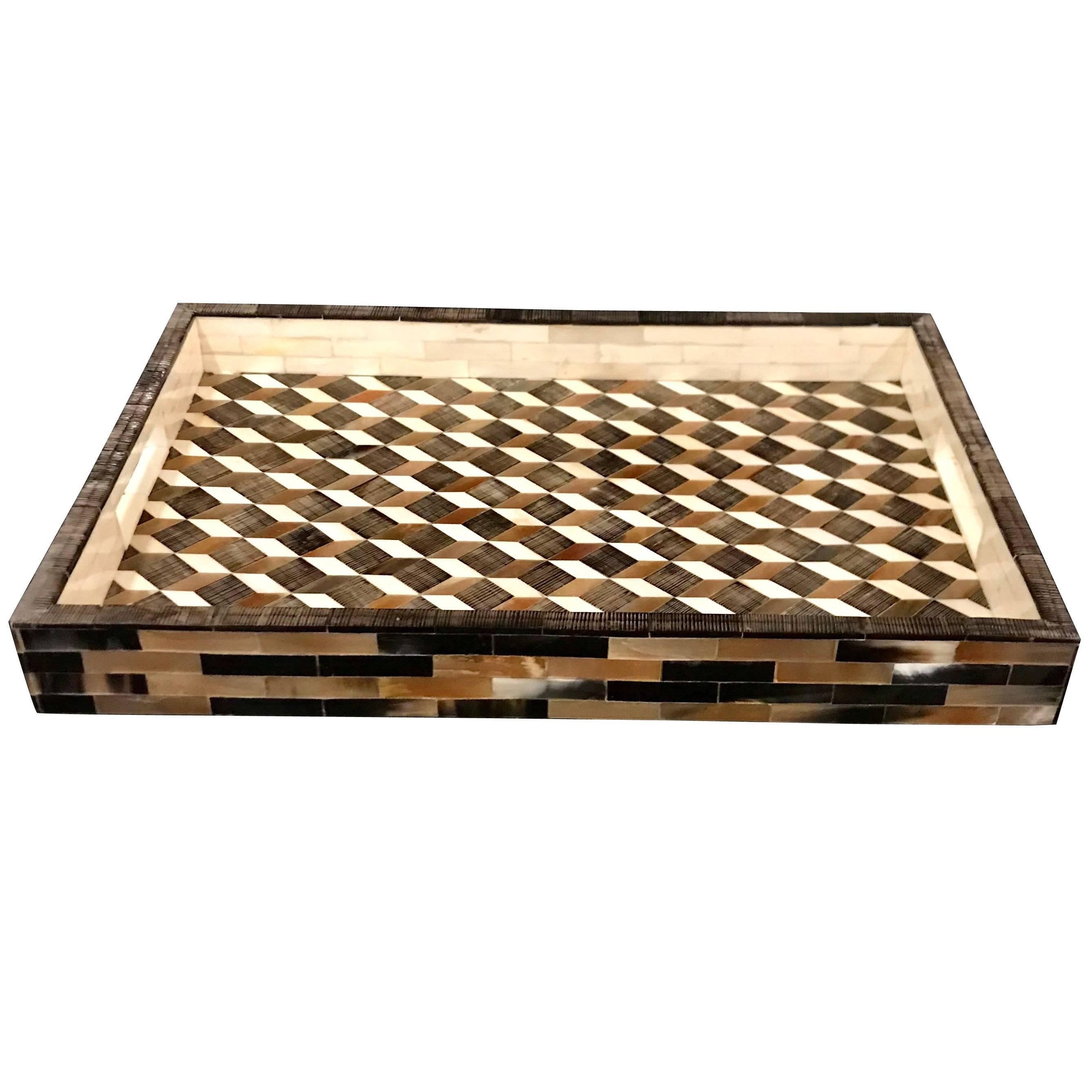 Bone and Horn Tray, Indonesia, Contemporary