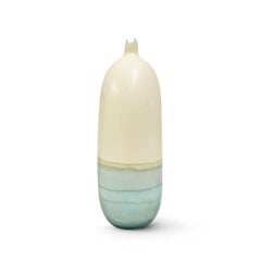Bone and Ice Blue Venus Vase by Elyse Graham