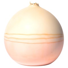 Bone and Peach Saturn Vase by Elyse Graham