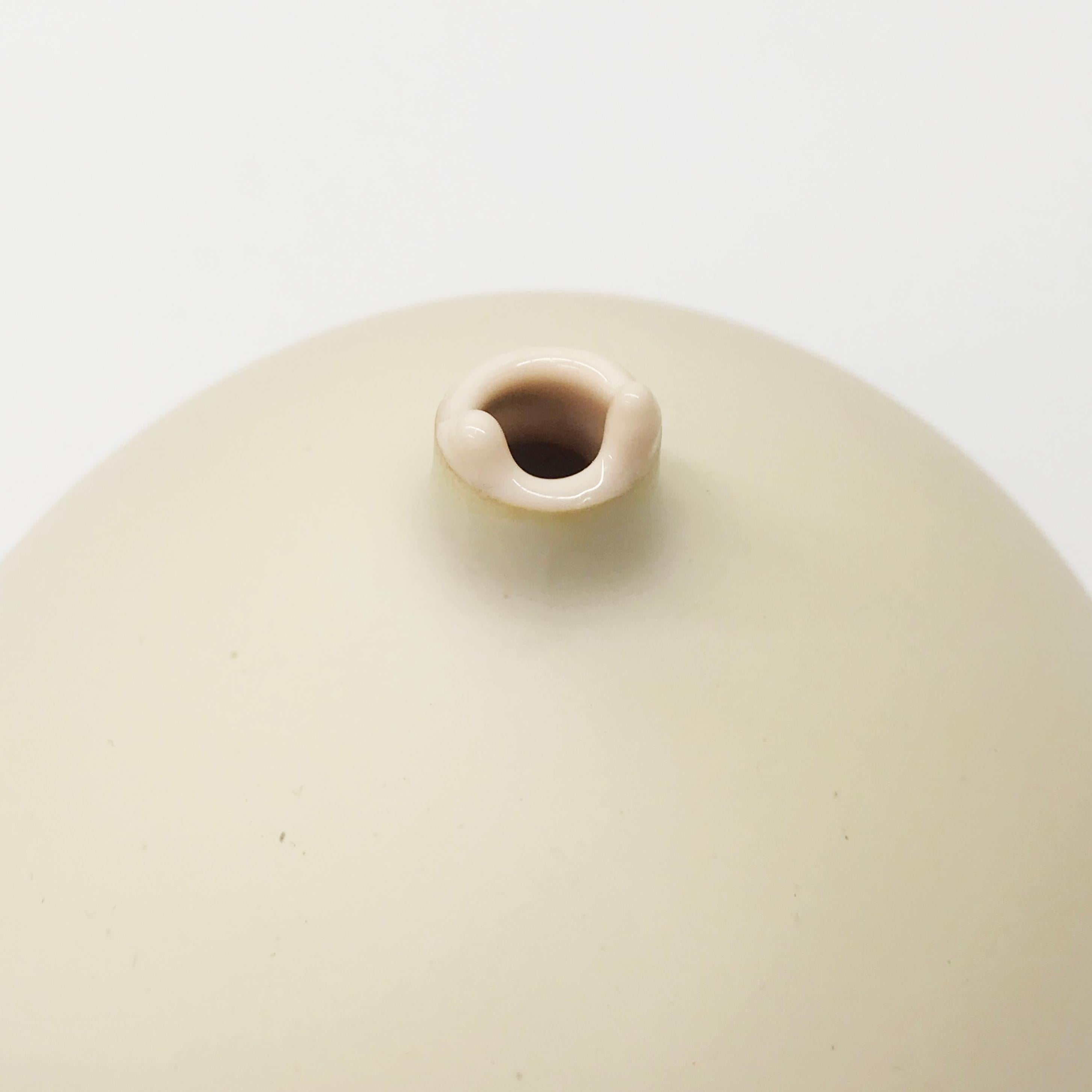 Post-Modern Bone and Rust Pluto Vase by Elyse Graham For Sale