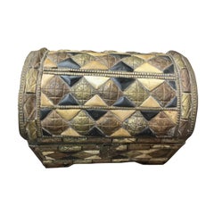 Bone and Silver Dowry Trunk, Morocco, Midcentury