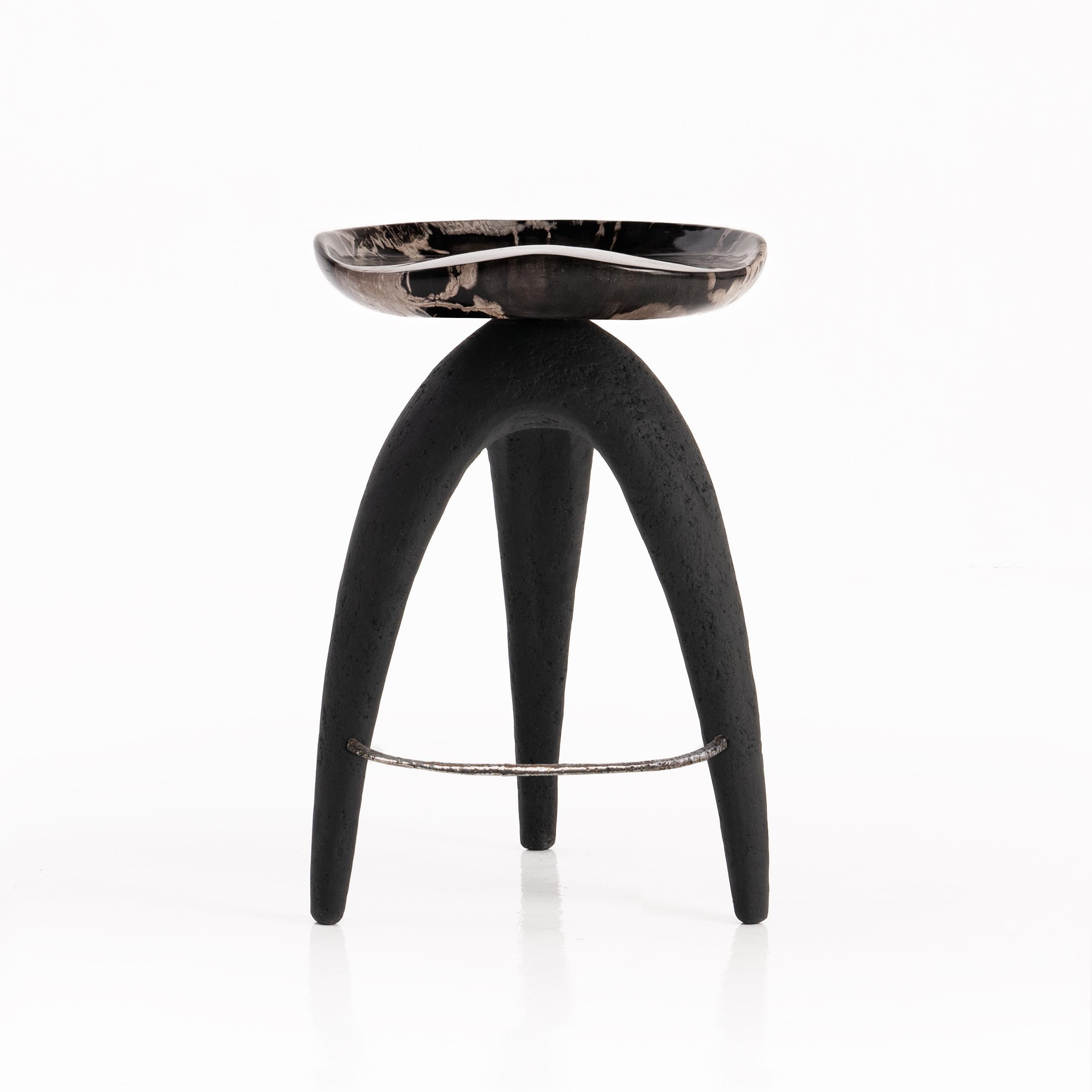 Bone Bermuda Triangle Counter Stool by Odditi In New Condition For Sale In Geneve, CH