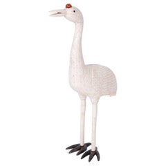 Bone Bird or Stork Sculpture