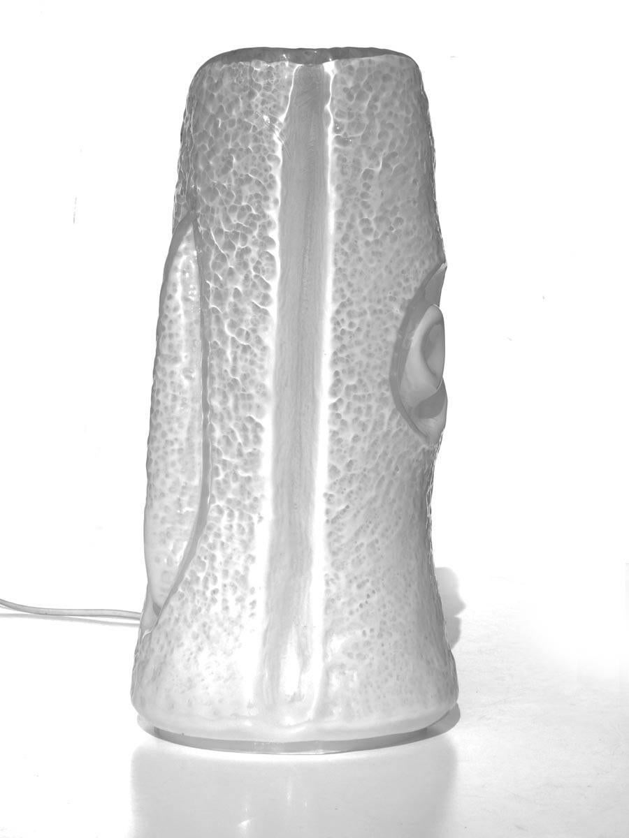 Lampe de bureau italienne en verre au design italien « Bone » Carlo Nason par Mazzega, années 1960 Excellent état - En vente à Brescia, IT